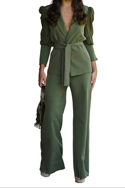 Traje de chaqueta la caleta verde