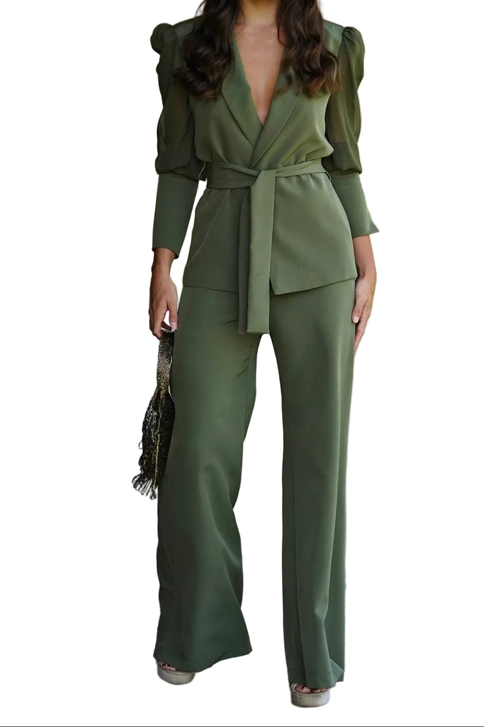 Traje de chaqueta la caleta verde