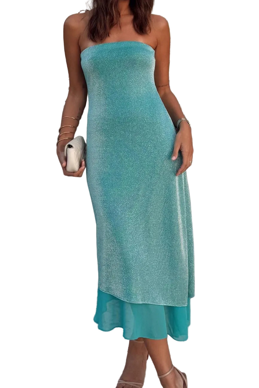 Vestido Susana Turquesa