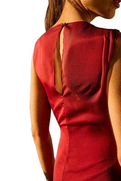 Vestido Campari Granate